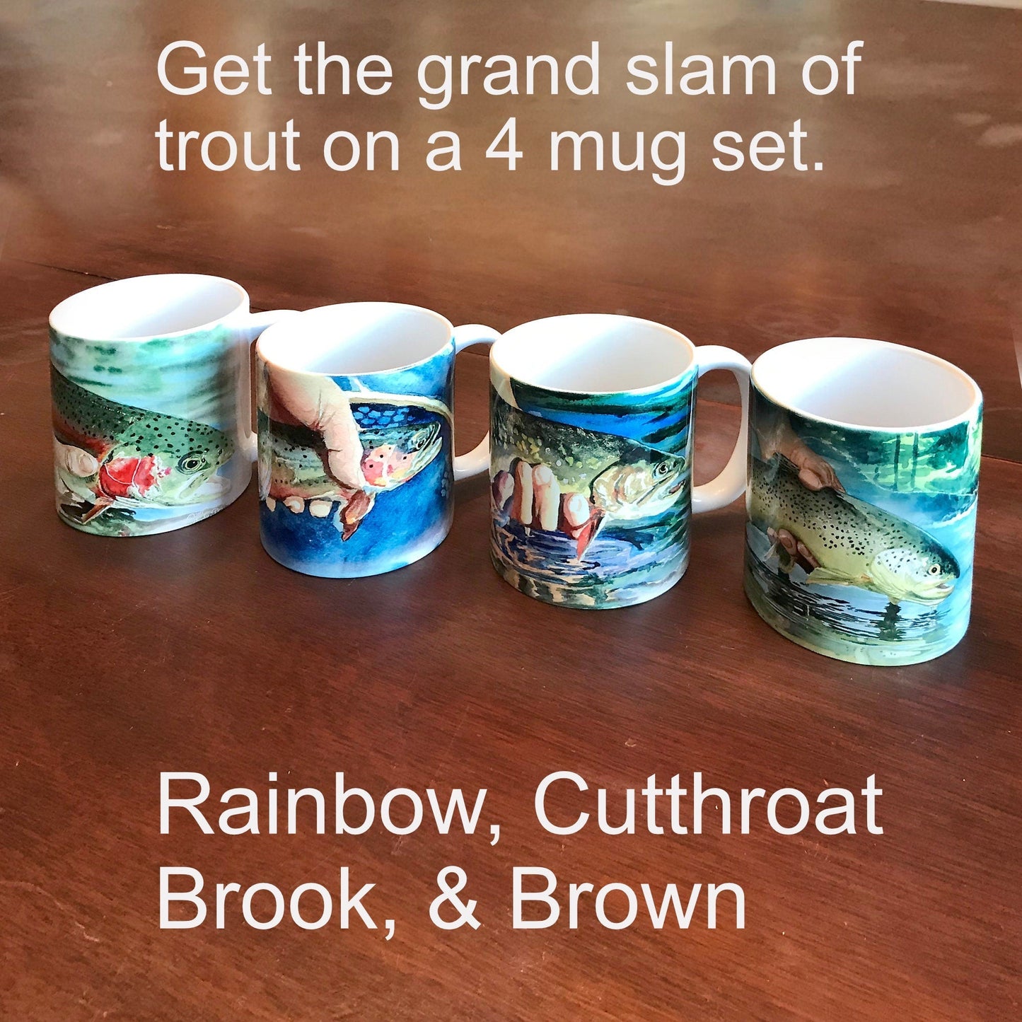 "Cutty Release" Cutthroat Trout Art Print - a signed edition Giclee cutthroat trout art print from a watercolor