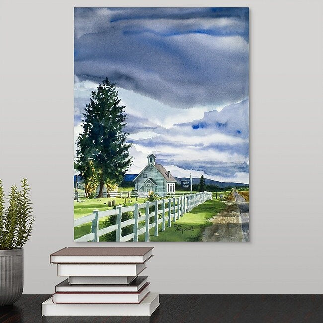 Finnish Church McCall - 12" x 16" Archival Watercolor Reprod. of Finnish Church in McCall, Idaho.