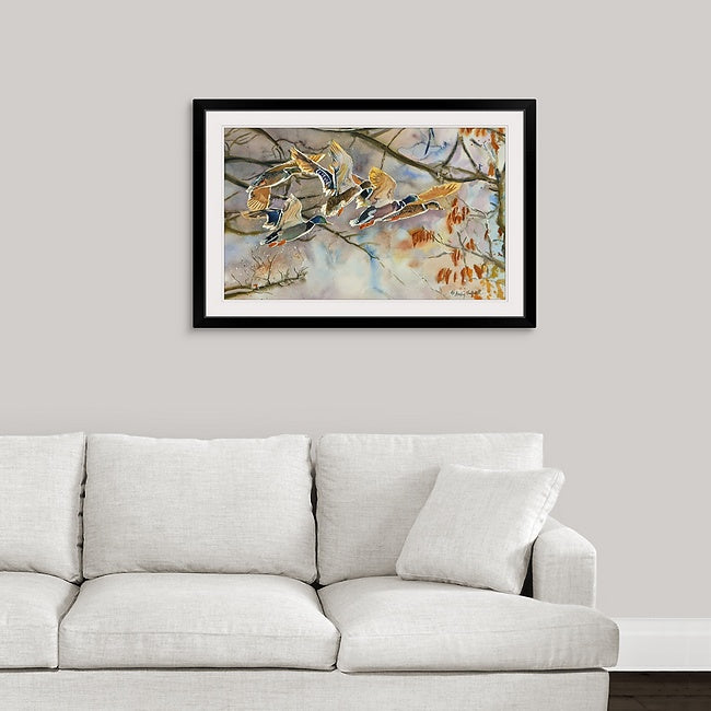"Mallards Aglow" - An Original or open edition Giclee art print from an Original watercolor