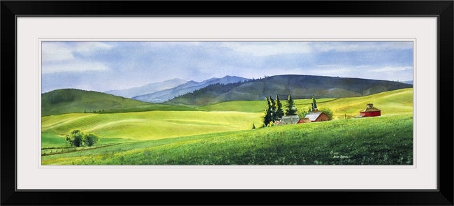 "Palouse Springtime" Springtime on a beautiful palouse landscape with old barn.