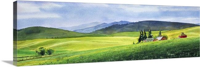 "Palouse Springtime" Springtime on a beautiful palouse landscape with old barn.