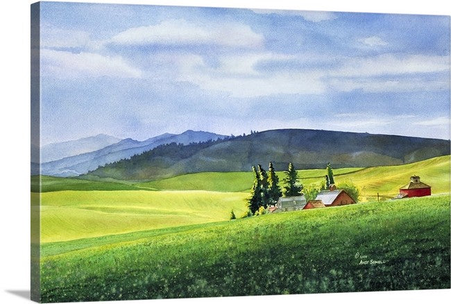"Palouse Springtime" Springtime on a beautiful palouse landscape with old barn.
