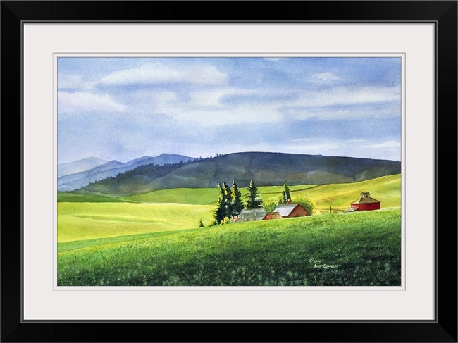 "Palouse Springtime" Springtime on a beautiful palouse landscape with old barn.