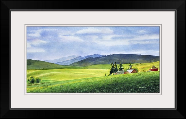 "Palouse Springtime" Springtime on a beautiful palouse landscape with old barn.