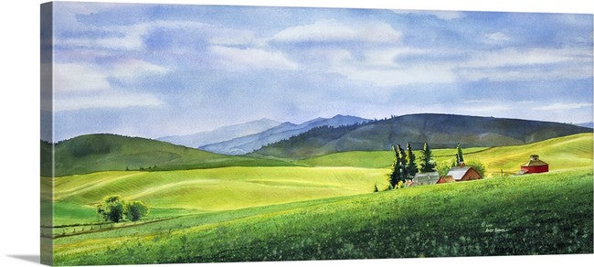 "Palouse Springtime" Springtime on a beautiful palouse landscape with old barn.