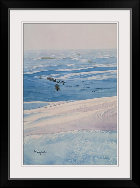 "Palouse Winter" -16"x24" ltd. edition Giclee reproductions of the Northwest Palouse country landscapes- by Andy Sewell