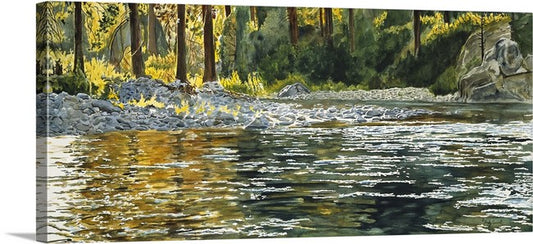 "Peace of the River" watercolor - a limited edition s/n giclee art print  from an original watercolor of trout fly fishing creek