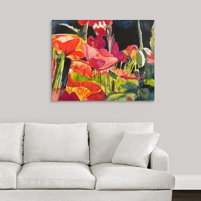 "Poppy Daze" - 30"x38" Original Acrylic Painting
