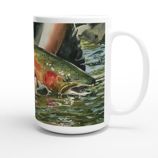 Fine Art Mug "Colors of the River" Steelhead Coffee Mug,