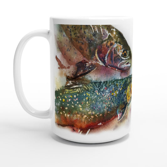 "Splashy Trout Grand Slam" 15oz Ceramic Mug