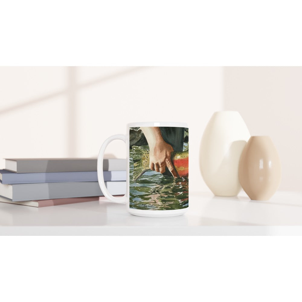 Fine Art Mug "Colors of the River" Steelhead Coffee Mug,