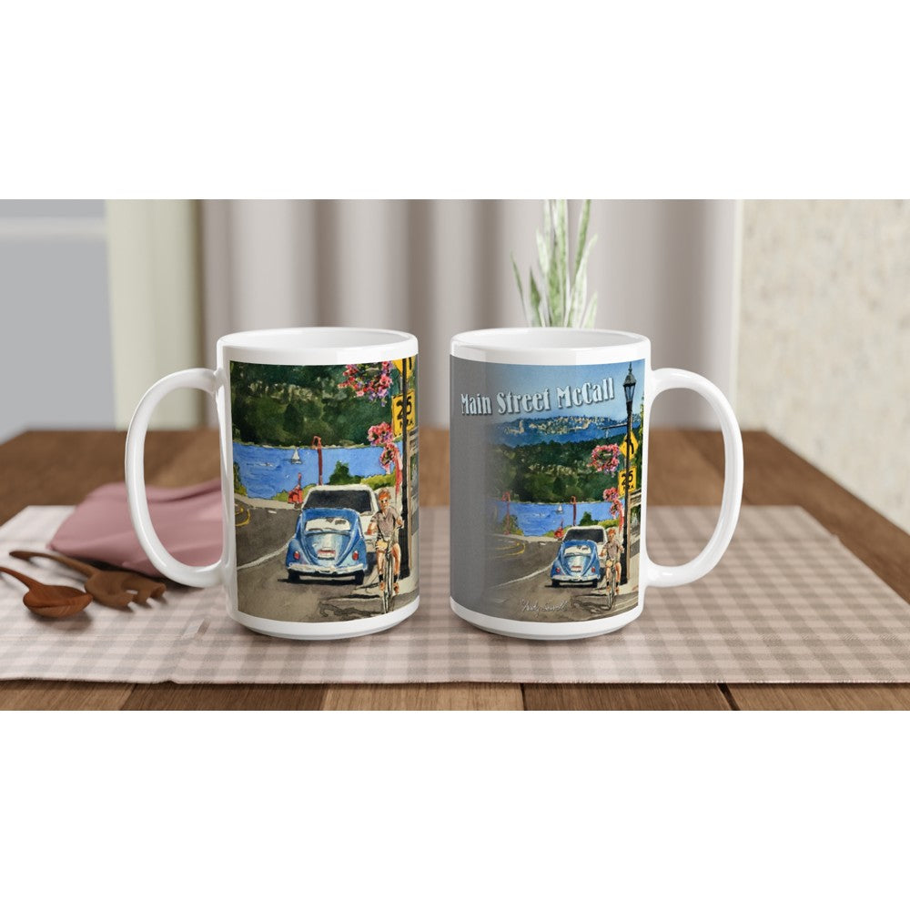 Fine Art Mug "Main St. McCall", McCall Mug, McCall, Idaho Mug, McCall Coffee Mug, Vacation Rental Mug, McCall, ID gift mug