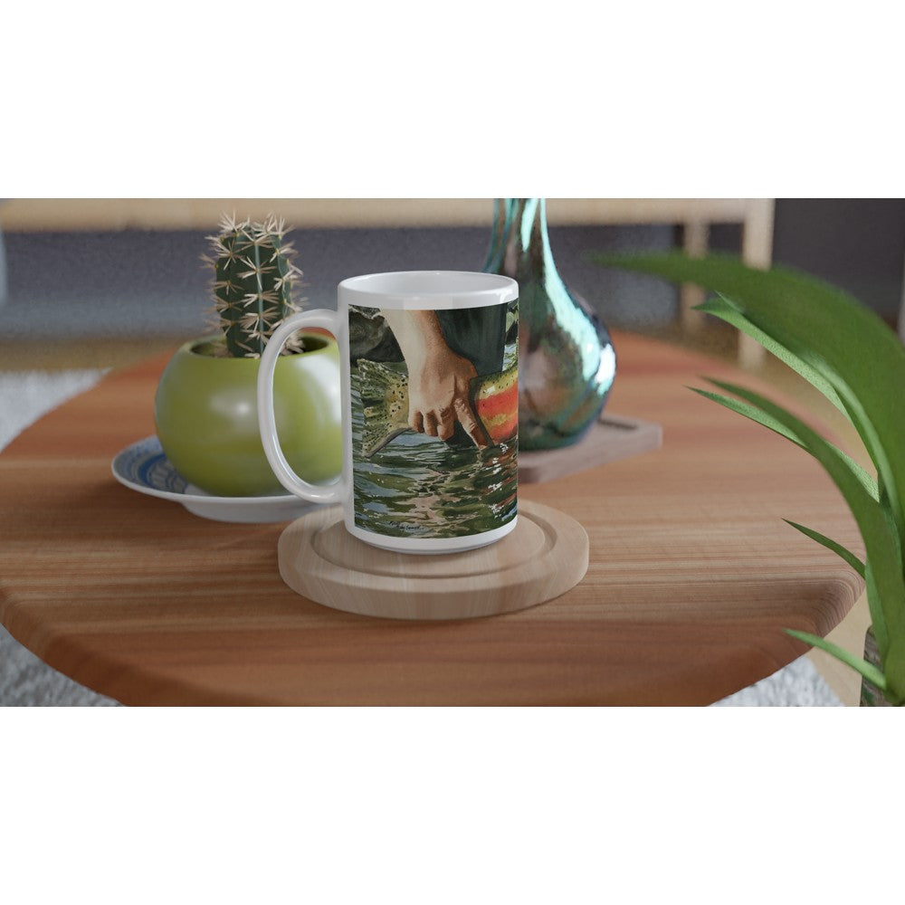Fine Art Mug "Colors of the River" Steelhead Coffee Mug,