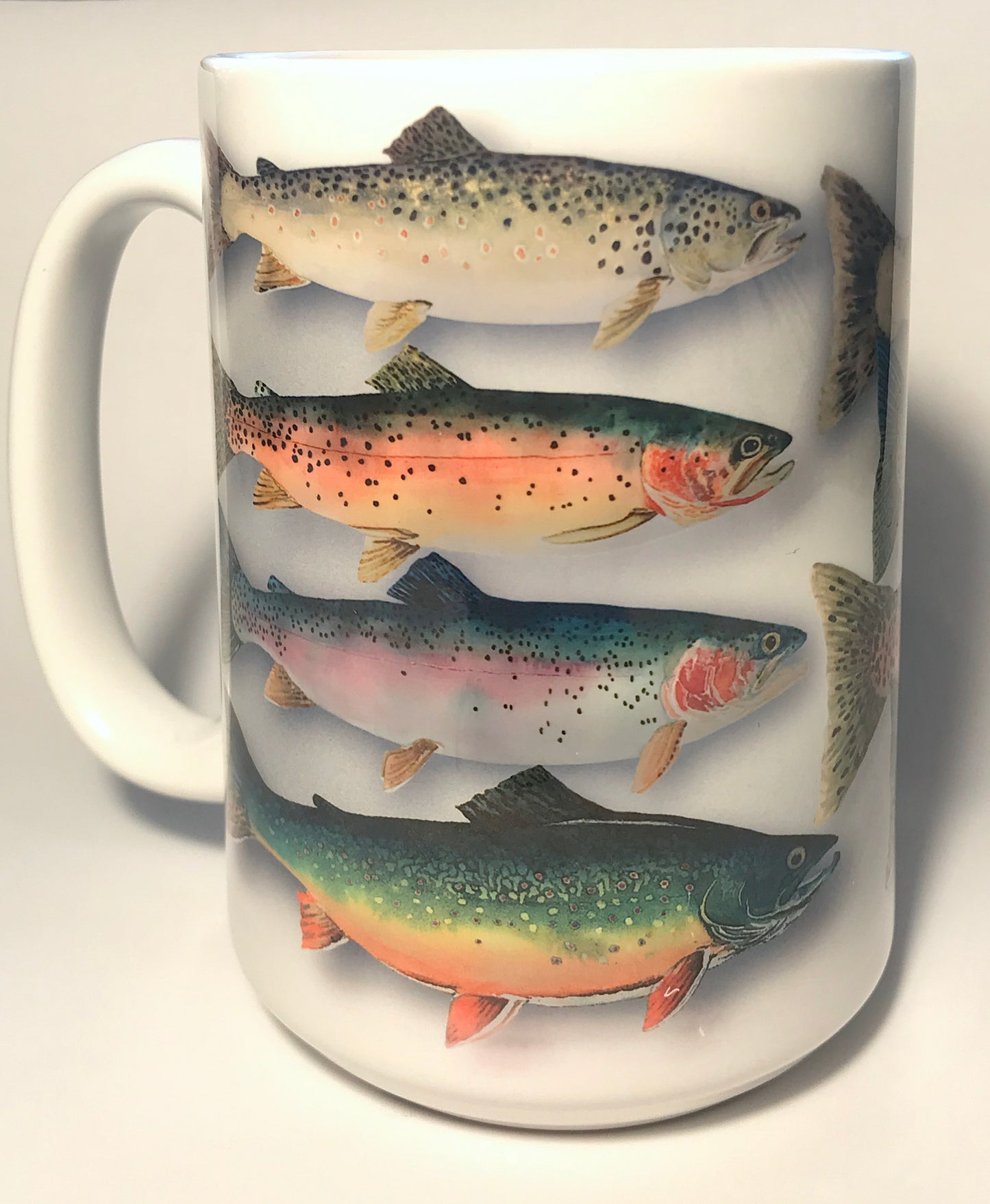 "School Colors" 15 oz. Grand Slam of Trout Coffee Mug or w/coaster