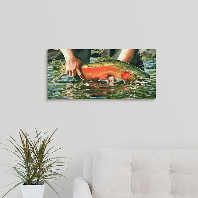 "Colors of the River" (Steelhead) - a ltd. edition s/n giclee art print from an original watercolor of the fabulous Steelhead (see video below)