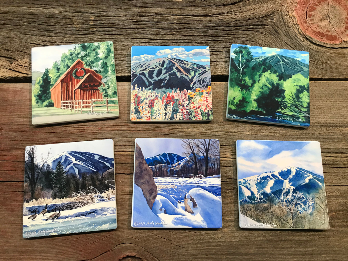 ASC293 "Sun Valley Summer Color" ceramic coaster