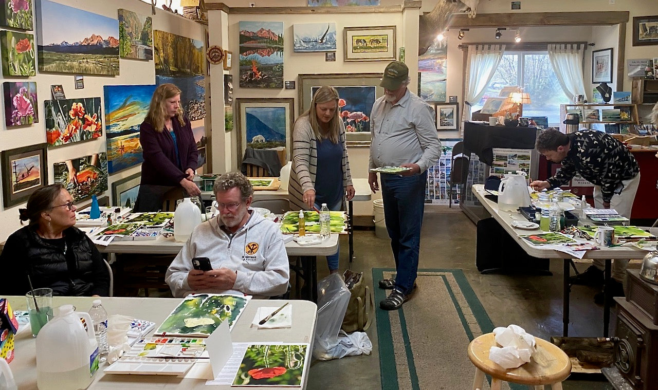 Andy Sewell "Live in Person" Watercolor workshop April 19-20, 2024 - Paint a watercolor with Andy