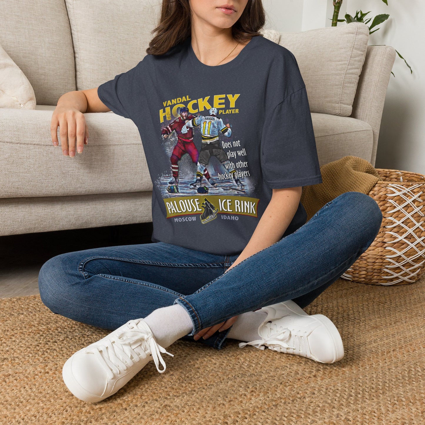 "The Idaho Hockey Player" - Unisex Softstyle T-Shirt