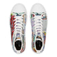 Women's High Top Sneakers with Jesus Graffiti Design