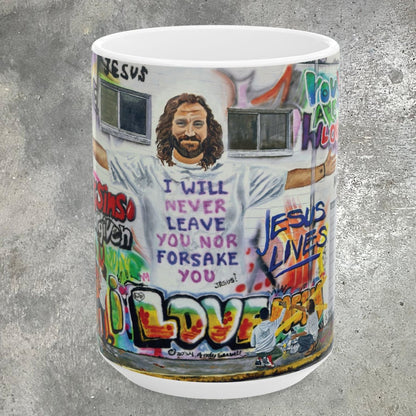 Inspirational Jesus Graffiti Mug (15 oz)