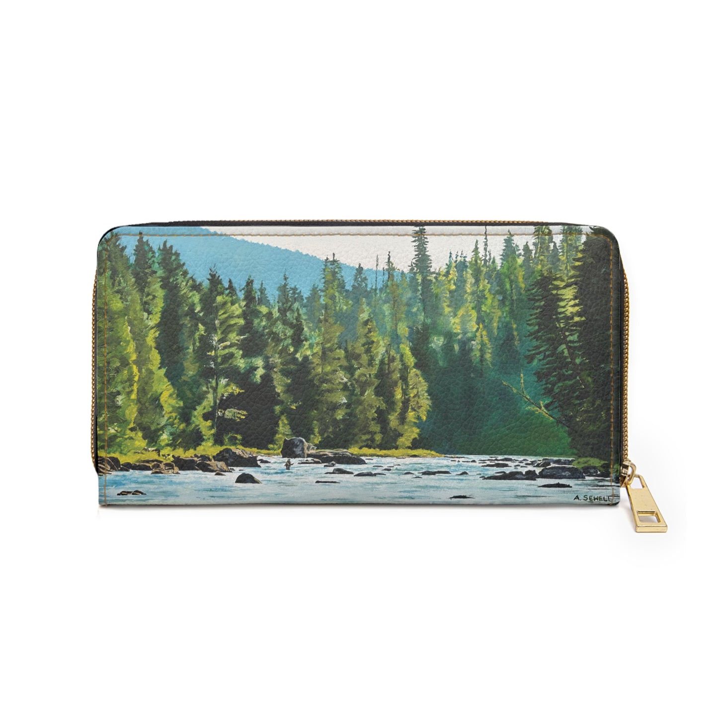 Zipper Wallet - Fly Fishing Paintings