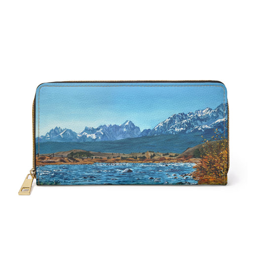 Zipper Wallet - from Andy's "Sawtooth Mountains" paintings