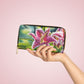 Zipper Wallet - from Andy's "Stargazer Lily" paintings