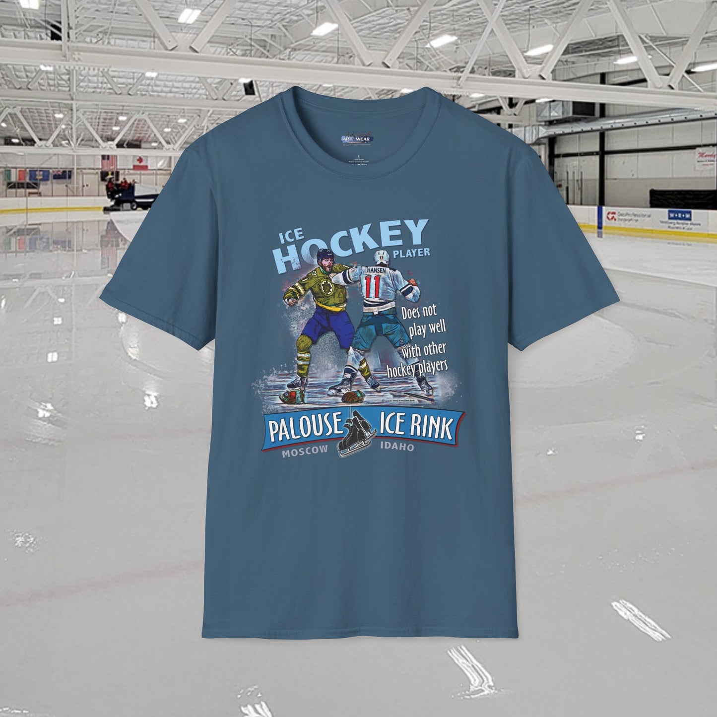 "Hockey Players Playing Well" T-Shirt - 100% ring-spun soft cotton