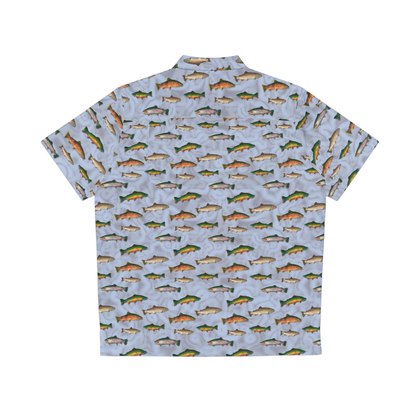 Men's Hawaiian Shirt - Andy's "School Colors" of Trout Button Down