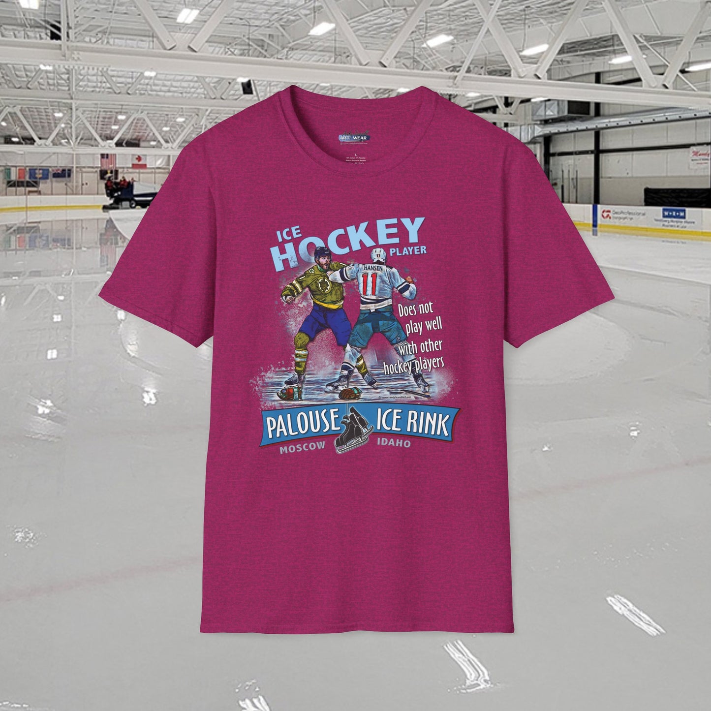 "Hockey Players Playing Well" T-Shirt - 100% ring-spun soft cotton