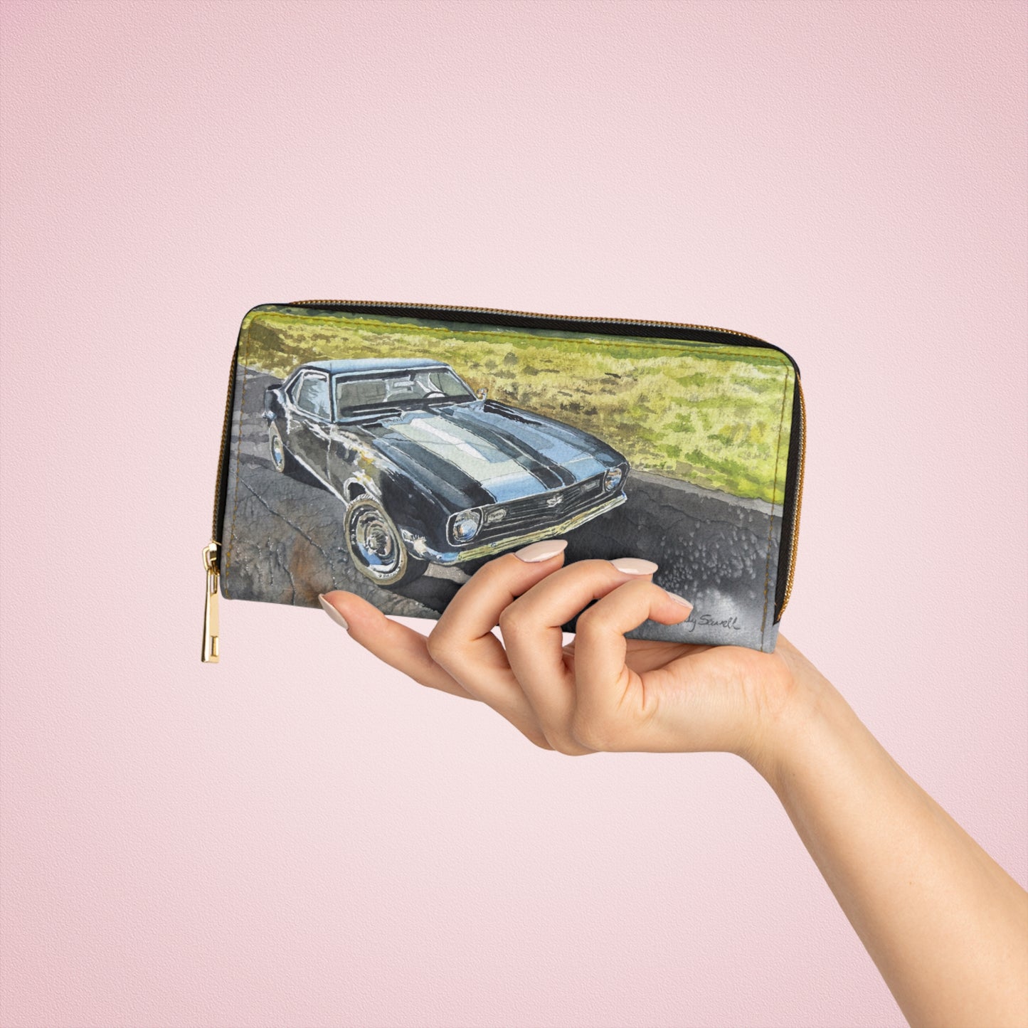Zipper Wallet - Andy's "'68 Camaros" Painting Series