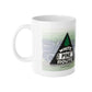 Vintage White Pine Route Ceramic Mug, 11oz - Perfect for Train Lovers