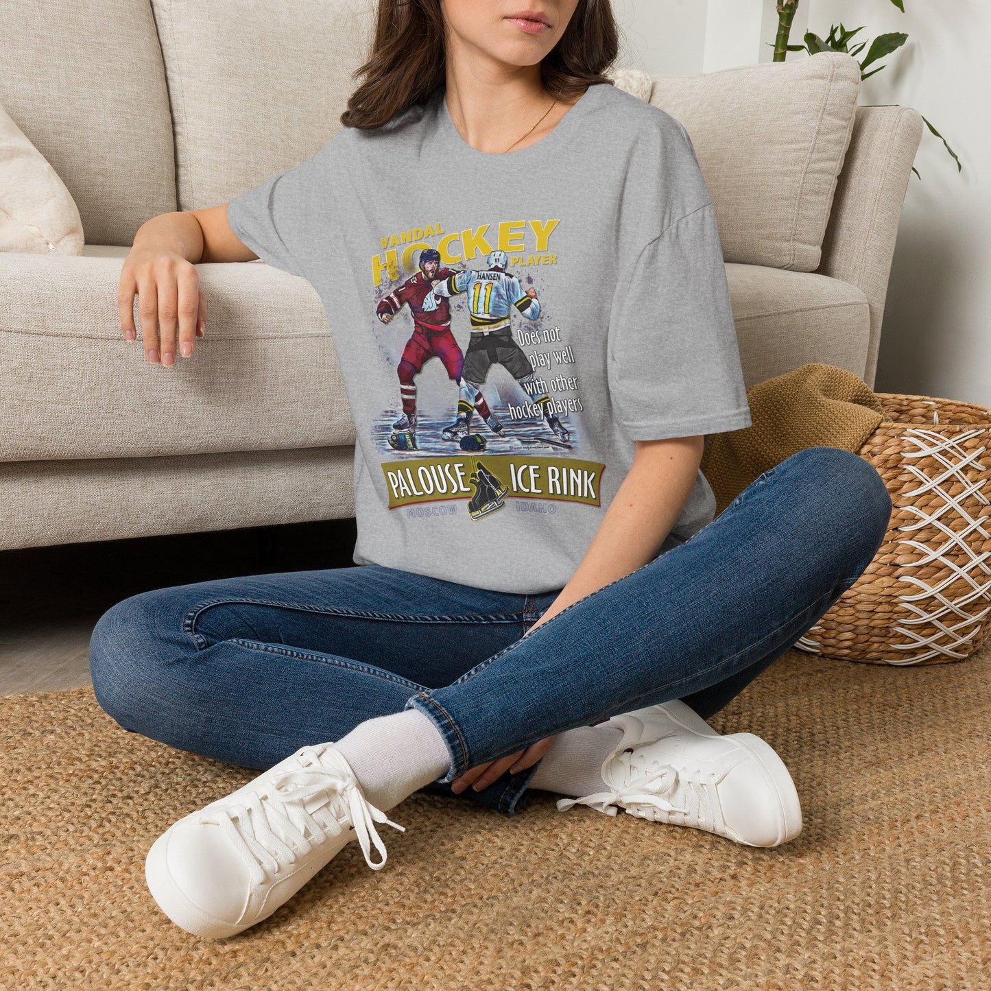 "The Idaho Hockey Player" - Unisex Softstyle T-Shirt
