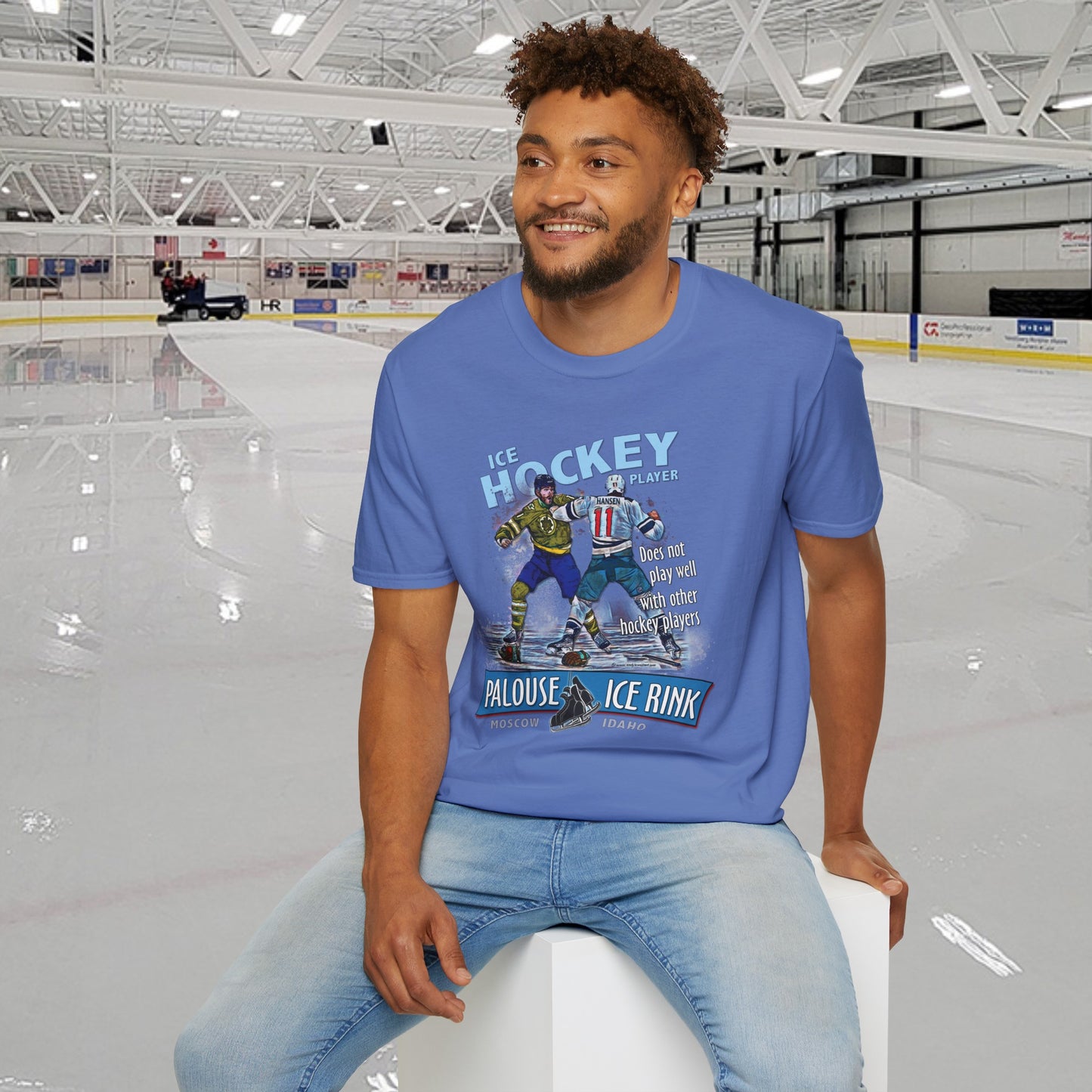 "Hockey Players Playing Well" T-Shirt - 100% ring-spun soft cotton