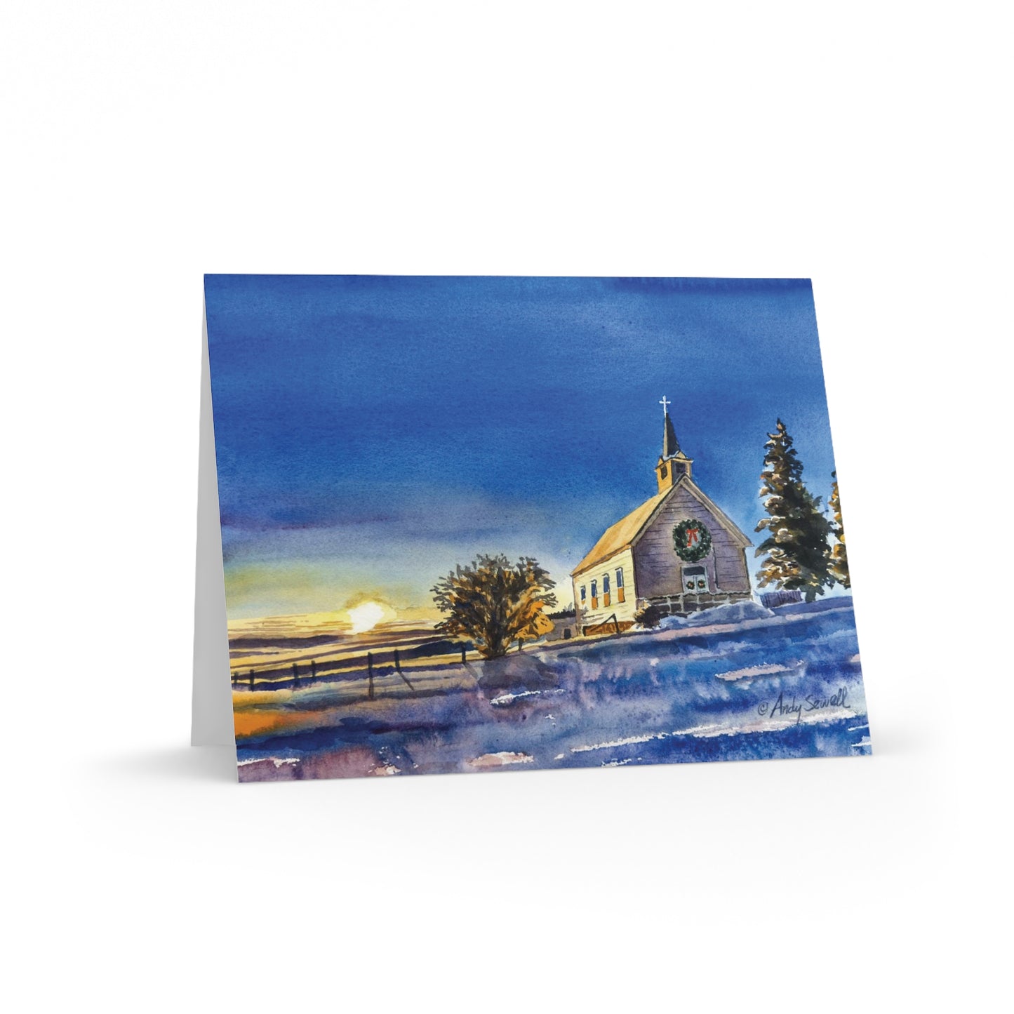 "Freeze Church Christmas" Blank Christmas Cards Hz. (8, 16, and 24 pcs)