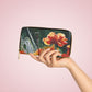 Zipper Wallet - Andy's "Poppy Trio" watercolor paintings