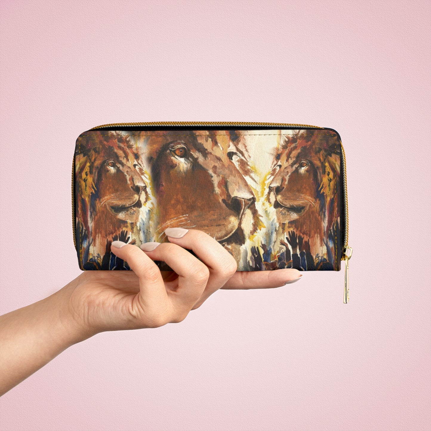 Zipper Wallet with. Andy's "Gathering unto King Jesus" Design