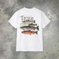 "Catch and Release Trout" on an Ultra Cotton Tee (printing on front & back)