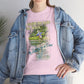 Fishing T-Shirt — ""River dance" Unisex Heavy Cotton Tee, Fly-fishing T-shirt, Watercolor Angler Tee