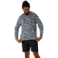 "Trout Grand Slam" pattern on Men's Long Sleeve Performance Sun Shirt