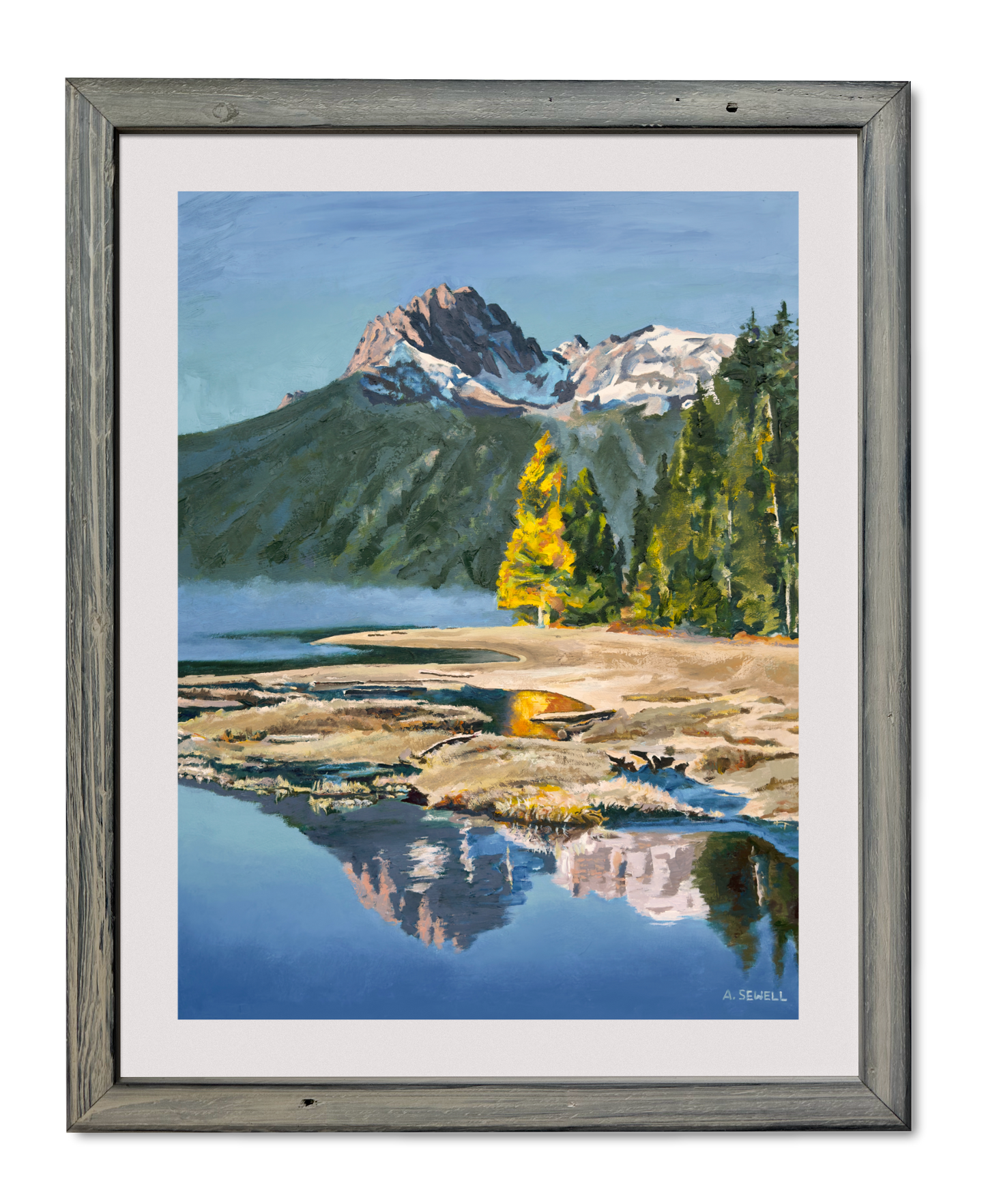"Redfish Blue, October Gold” - Original oil on Canvas 29x37 Framed or Unframed