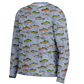 "Trout Grand Slam" pattern on Men's Long Sleeve Performance Sun Shirt