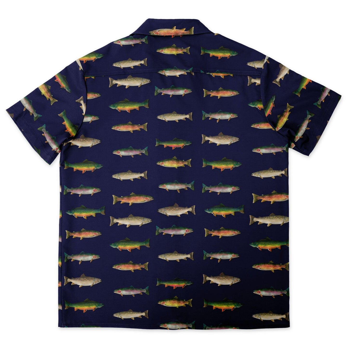 "Grand Slam of Trout" Navy Hawaiian shirt