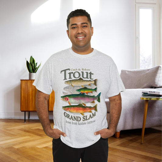 "Trout Grand Slam" Unisex 100% Heavy Cotton Tee