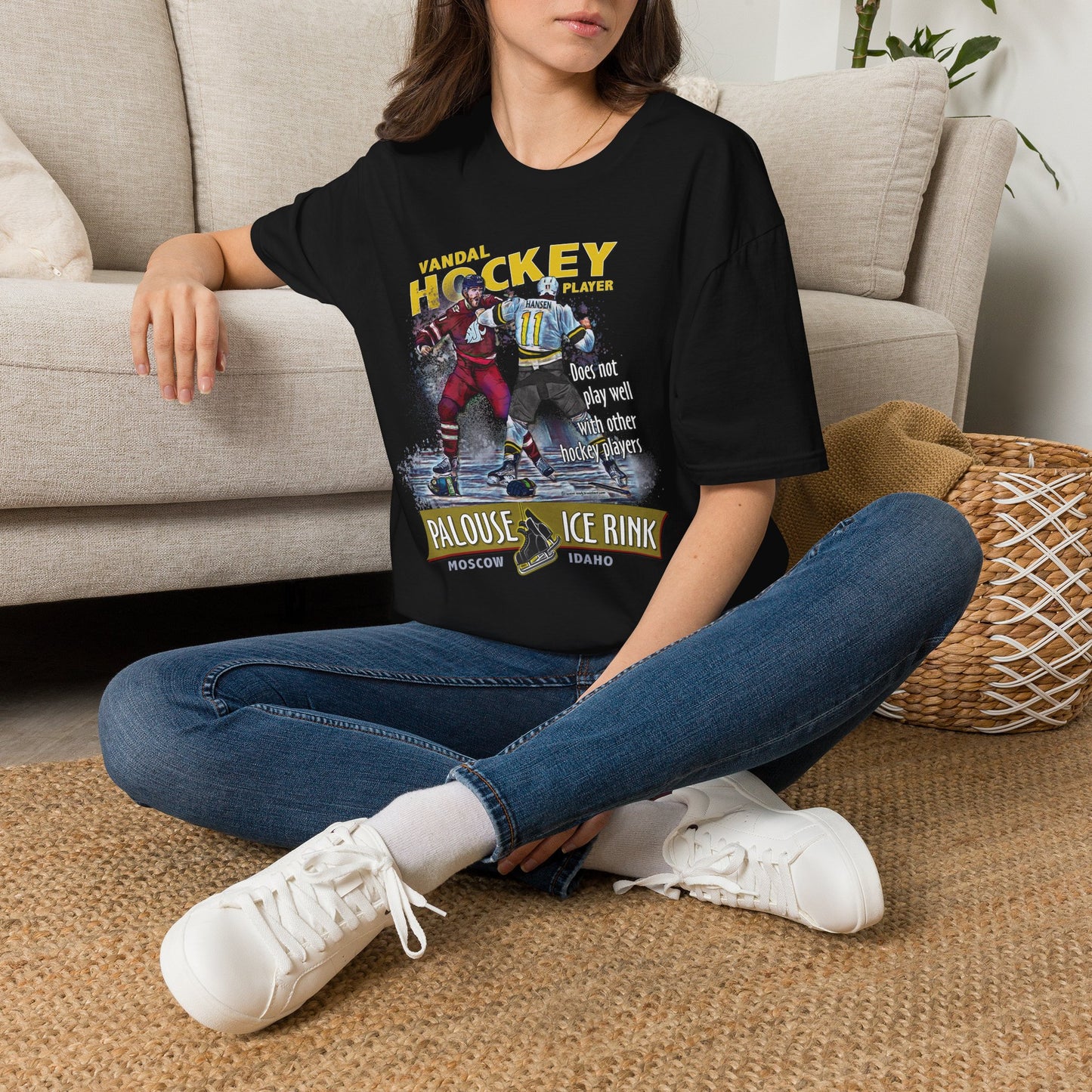 "The Idaho Hockey Player" - Unisex Softstyle T-Shirt