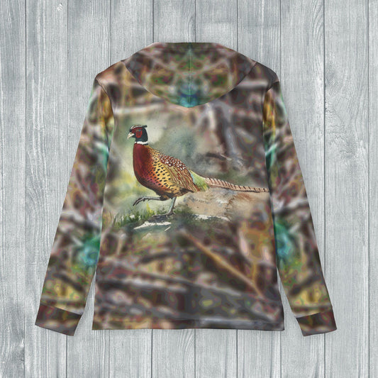 Hoodie - Andy's Pheasant Watercolor Camo Sports Hoodie for Men