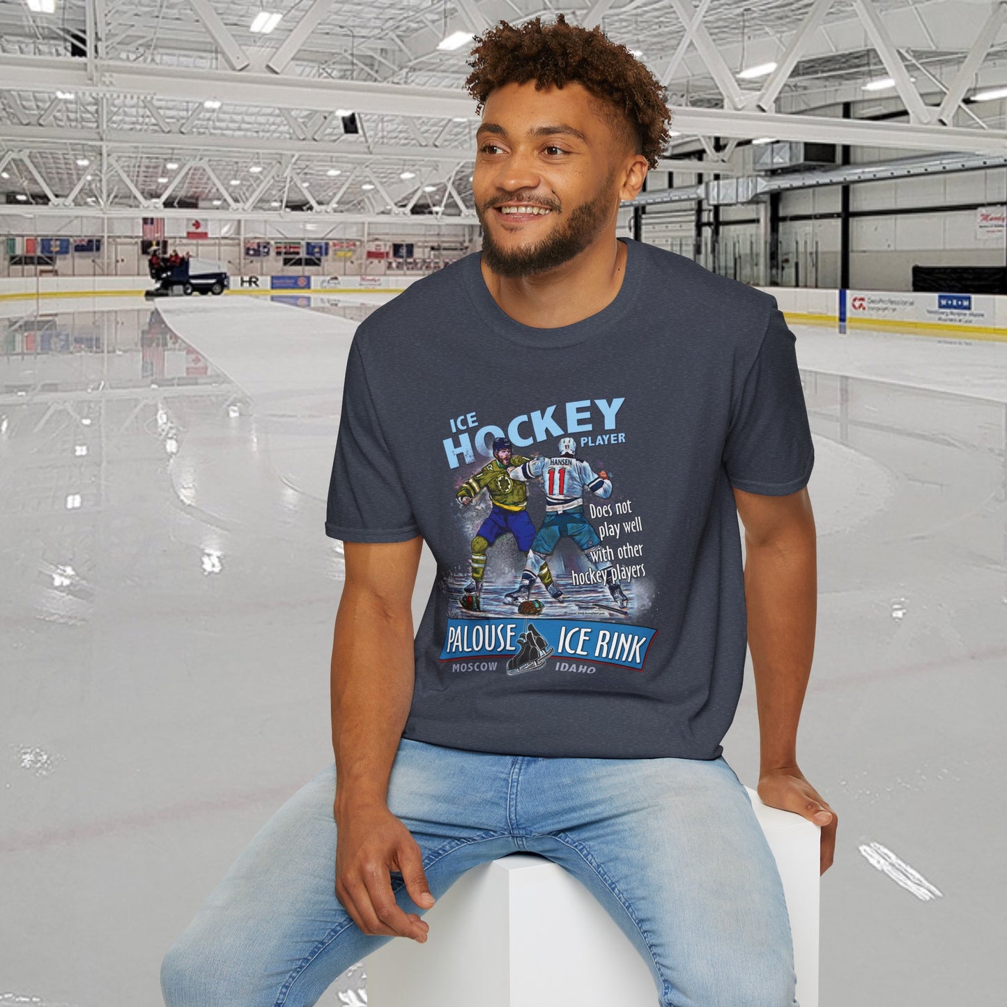 "Hockey Players Playing Well" T-Shirt - 100% ring-spun soft cotton