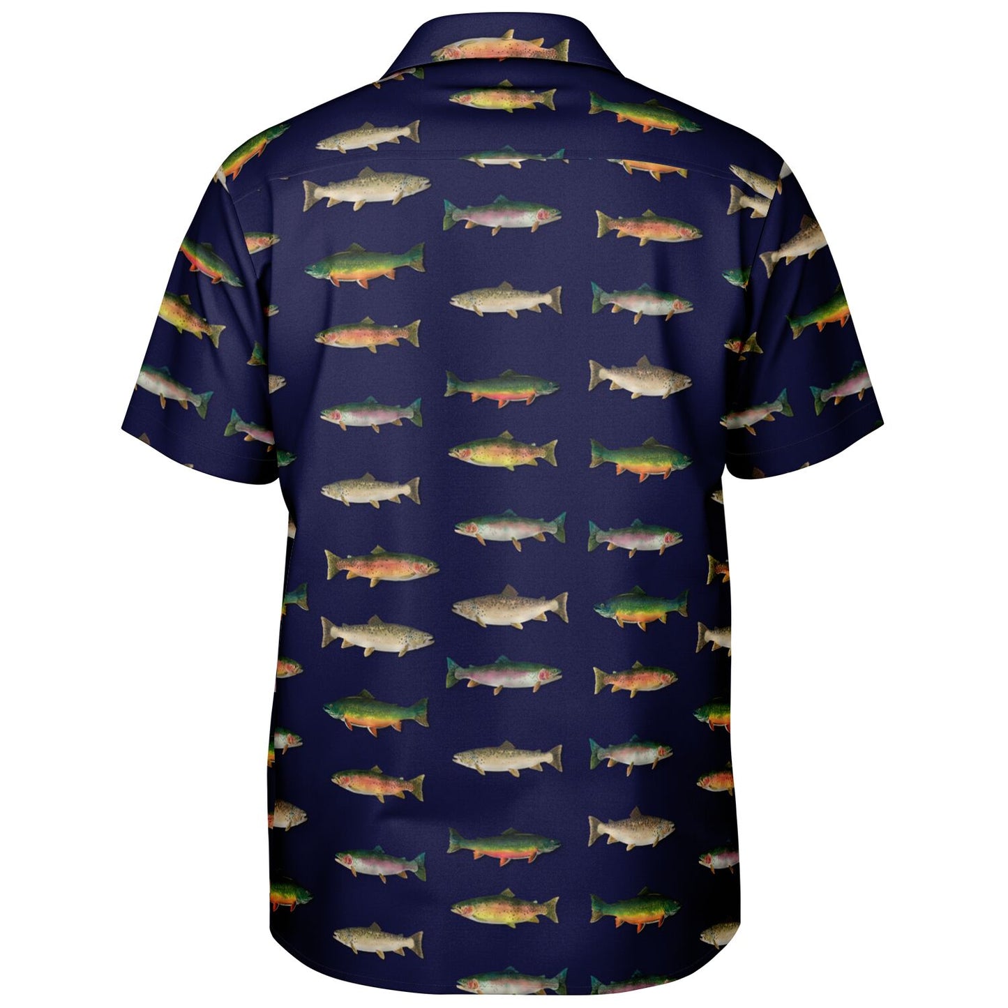 "Grand Slam of Trout" Navy Hawaiian shirt