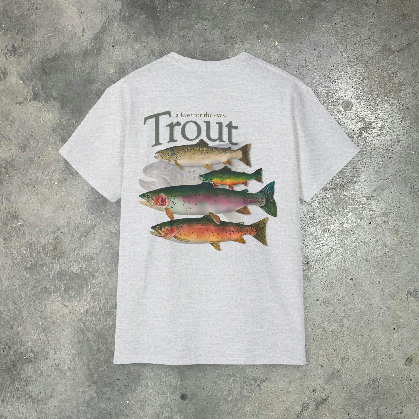 "Grand Slam of Trout" on an Ultra Cotton Tee