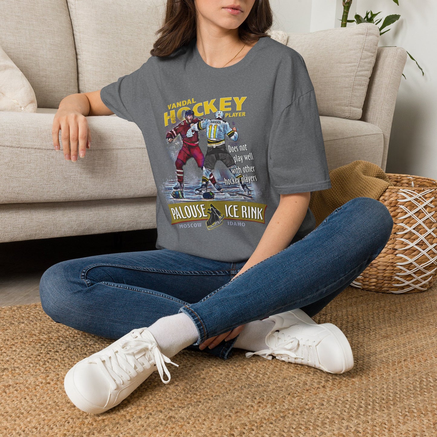 "The Idaho Hockey Player" - Unisex Softstyle T-Shirt